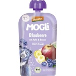 Mogli Био плодово пюре Mogli - Пауч с ябълка, банан, боровинка, 100 g (BB210661) - ozone