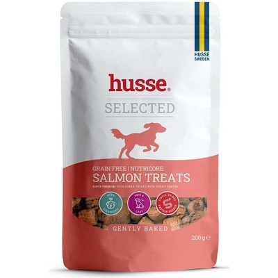 Husse Nutricore Grain Free Salmon Treats 200 g – hypoalergenní pamlsky s lososem pro zdravou kůži a lesklou srst