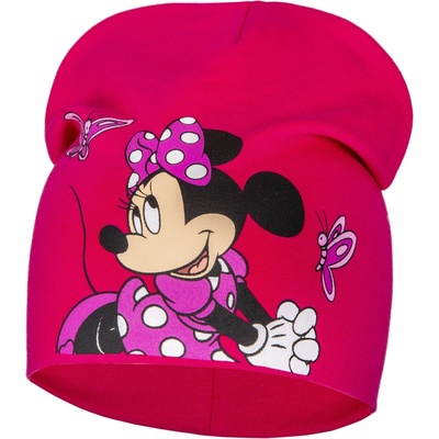 Minnie Mouse licencie Dievčenská čiapka 23-1146 sýto ružová