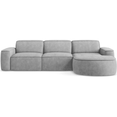 makamii Светлосив шенилов ъглов диван (десен ъгъл) Omao - Makamii (OMAO_RC_M_61_P1_C1)