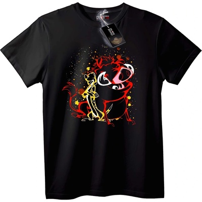 NOONEBRAND Тениска Timon & Pumbaa - 2XL, Black