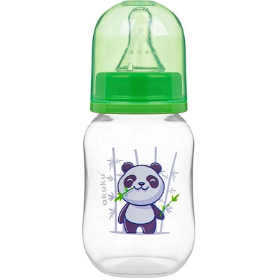 Akuku láhev s obrázkem mědvěd bílá 125 ml