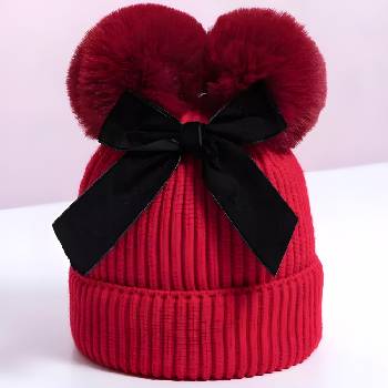 HARAHU Детска шапка bo-21312 - Червена kp21312 (bo-21312)