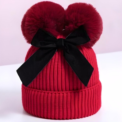 HARAHU Детска шапка bo-21312 - Червена kp21312 (bo-21312)