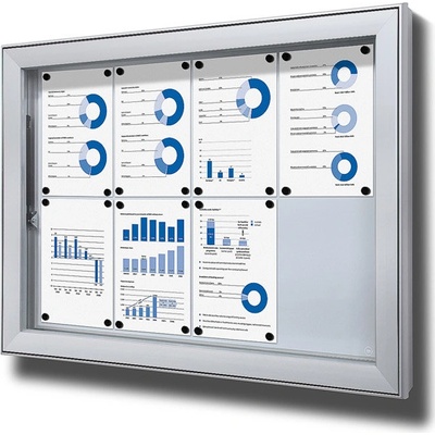Jansen Display Exteriérová vitrína 8 x A4 1012 x 747 mm