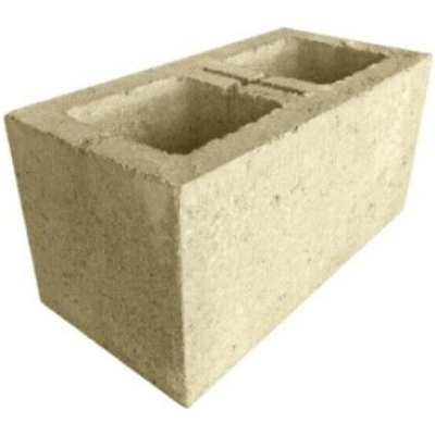 Tvarovka plotová PRESBETON Face Block HX 2/19 A okrová – 390 x 190 x 190 mm