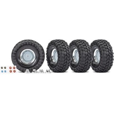 Traxxas колело 1.9", джанта хромирана, гума Canyon Trail (4)