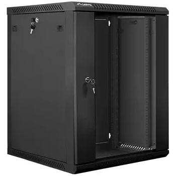 Image 1 of Lanberg Комуникационен шкаф, Lanberg rack cabinet 19" wall-mount 15U / 600x600 for self-assembly (flat pack), black (WF01-6615-10B)