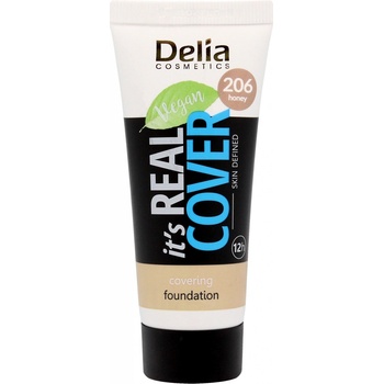 Delia Cosmetics It's Real Cover krycí make-up 206 honey 30 ml