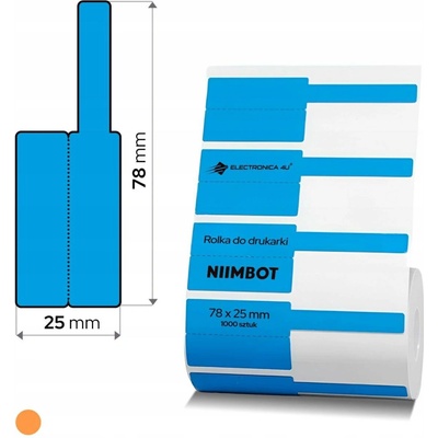 Samolepicí štítky, termální samolepky pro tiskárnu Niimbot K3, na kabely