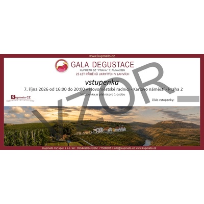 GALA DEGUSTACE 2026 - vstup pro 4