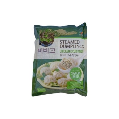 Bibigo steamed dumplings kuře & koriandr mražené 560 g – Zboží Dáma