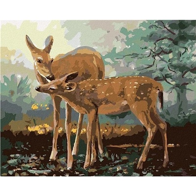 zuty Malování Podle Čísel Srna A Kolouch D. Rusty Rust 40 x 50 Cm Plátno