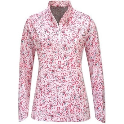 Puma dámská golfová mikina Mariposa You-V 1/4 Zip bílá/modrá