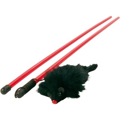 Trixie hůl plyš, s hrkátkem 100 cm