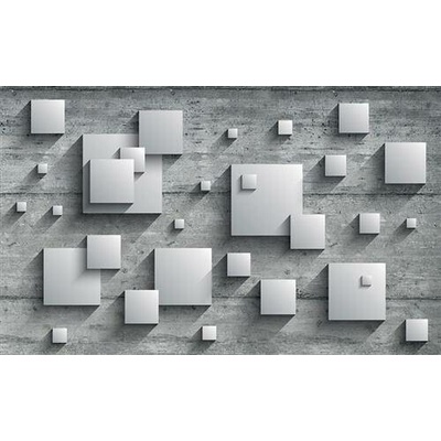 IMPOL TRADE 3030 VE XXXL Vliesová fototapeta 3D čtverce rozměr 416 cm x 254 cm