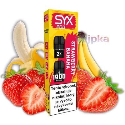 SYX Bar Strawberry Banana 20 mg POD 2ks