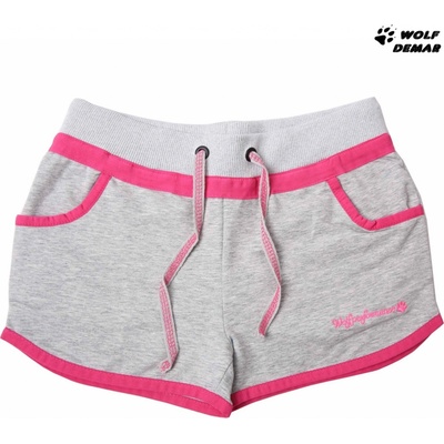 Wolf dívčí kraťasy šedé T2187