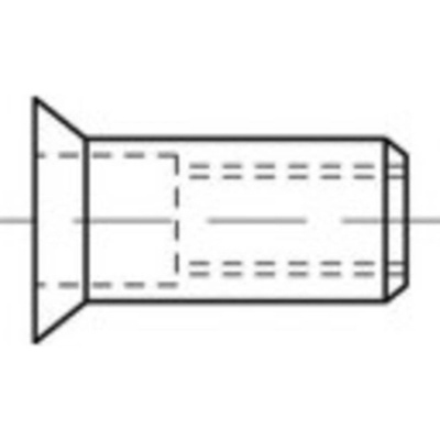 TOOLCRAFT TO-5380509 slepá nitovacie matice M4 nerezová ocel 500 ks