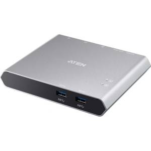 ATEN Kvm превключвател aten us3310, 2 порта, 4k, hdmi, usb-c (aten-us3310-at)