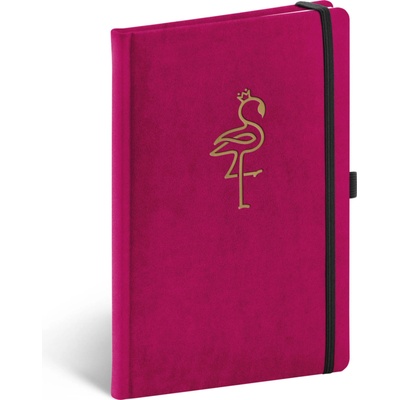 Notique Бележки Velvet Flamingo, с подплата, 13 x 21 cm BAAGL NOTIQUE | Rozov | Home | UNI