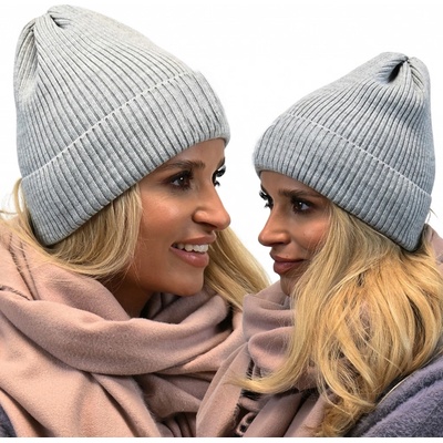 Fashionweek Módní dámská čepice beanie ZIZI-N1 šedý