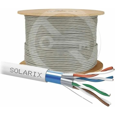 Solarix SXKD-6A-FFTP-LSOH FFTP, Cat 6A, drát, 500m