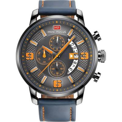MINI FOCUS Часовник Mini Focus LE-23863 - Сив / Оранжев KP23863 (LE-23863)