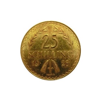 Münze Österreich zlatá mince 25 Schilling 1926-1938 5,88 g