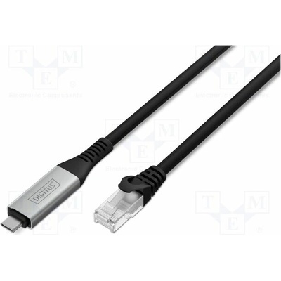 Digitus AK-300601-050-S USB 3.2 Gen 1 RJ45 vidlice USB C vidlice niklovaný 5m