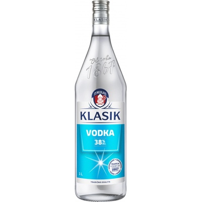 Nicolaus Klasik Vodka 38% 1 l (čistá fľaša)