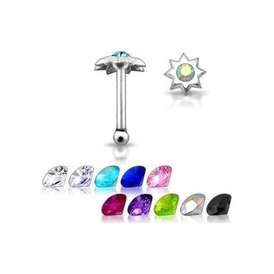 Šperky4U stříbrný piercing do nosu hvězdička N01040-Q