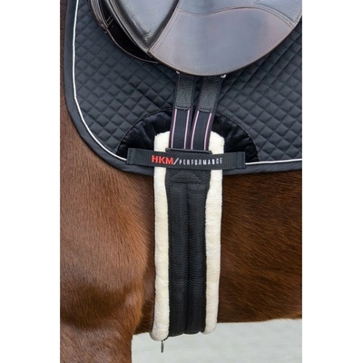 HKM Podbřišník Teddy s beránkem black cream