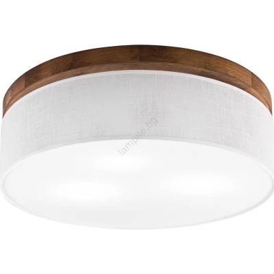 - LED Плафон BELLADONNA 3xE27/15W/230V Ø 50 см бял/дъб череша (BG1370)