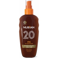 Nubian Vodeodolný olej na opaľovanie SPF 20 200 ml