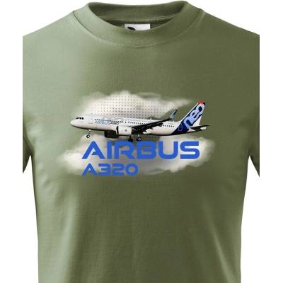 Dětské tričko Airbus A320 MilitaryCanvas Dětské tričko Bezvatriko.cz 3223