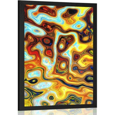 Plakát barevná abstrakce - 60x90 no frame