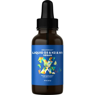 BrainMax KIDS Vegan Liquid D3 & K2 & K1 30 ml