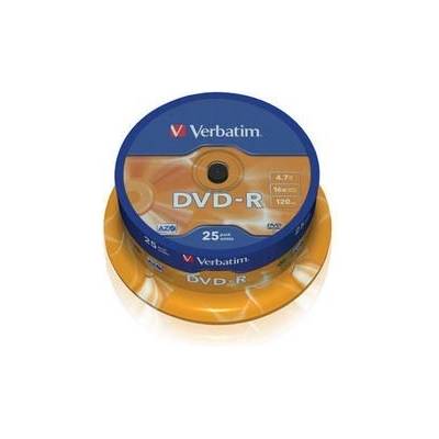 DVD-R(25-Pack)Spindle/General Retail/16x/4.7GB (43522)