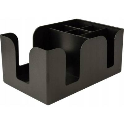 Barový odkapávač / organizér, černý, 245x147x112mm