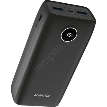 Aligator PBPD30BK - Външна батерия с LCD дисплей PD 30000 mAh/20W/3, 7V черна (PH0038)