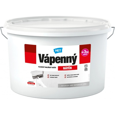 Klasická malířská barva HET Vápenný nátěr 12+3kg