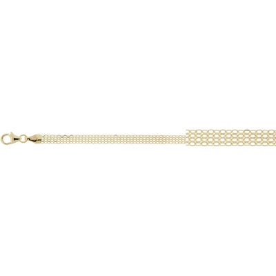 Lillian Vassago Zlatý elegantní náramek, plný LLV31-GB076