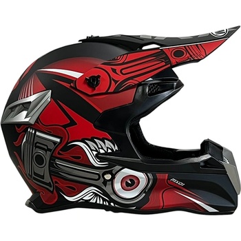 Каска за мотокрос 188 Matt Black/Red (721391)