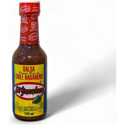 El Yucateco Salsa Picante de chile Habanero Red 120 ml