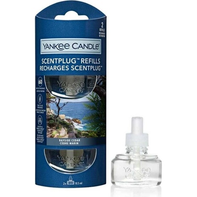 YANKEE CANDLE BAYSIDE CEDAR NÁHRADNÍ NÁPLŇ PRO VŮNI DO ELEKTRICKÉ ZÁSUVKY 2 ks