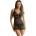 Subblime Babydoll with Adjustable Lace Straps Black S/M