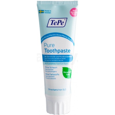 TePe Pure s jemnou mátovou příchutí 75 ml