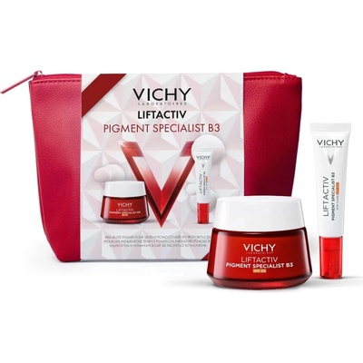 Vichy Liftactiv B3 Pigment Specialist XMAS 2025 set denní krém 50 ml + oční krém SPF 50+ 15 ml dárková sada