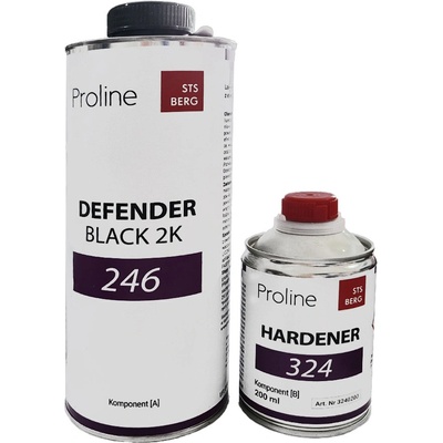 PROLINE 246 DEFENDER BLACK 2K, Vysokoodolný 2K čierny ochranný lak, 1200ml